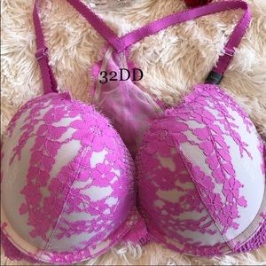 Pink/purple VS razor back Bra